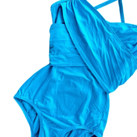 Body Wrappers Girls Blue Wrap Dance Leotard/Bodysuit Size XS - Picture 2 of 6